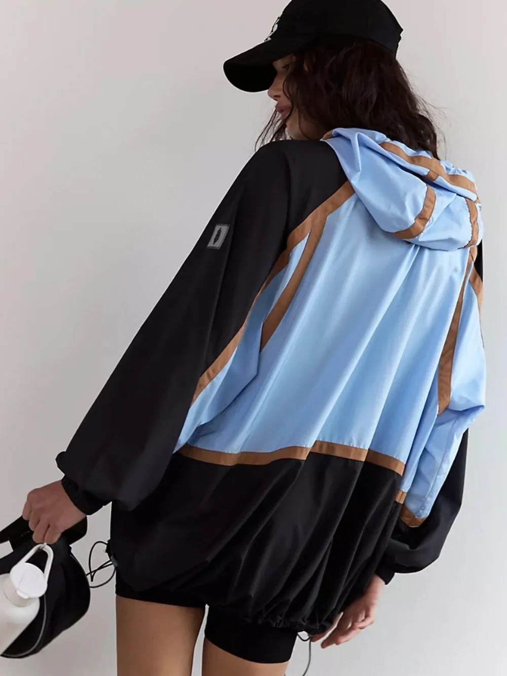 Free People Movement Like The Wind Colorblock Windbreaker Jacket